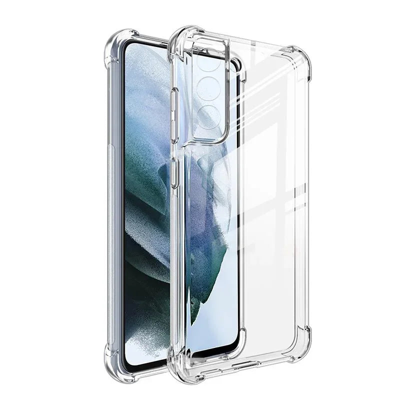 Shockproof Transparent Soft Case For Samsung Galaxy S25 ULTRA S24 S23 S20 S21 FE S22 Plus Note 20U Clear Ultra Thin TPU Shell