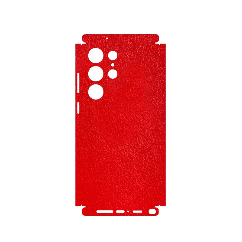 Leather Grain Full Body Phone Protector Sticker For SAMSUNG GALAXY S25 S24 S23 Ultra S23 Plus S23 S22+ Back + Sides Wrap Film