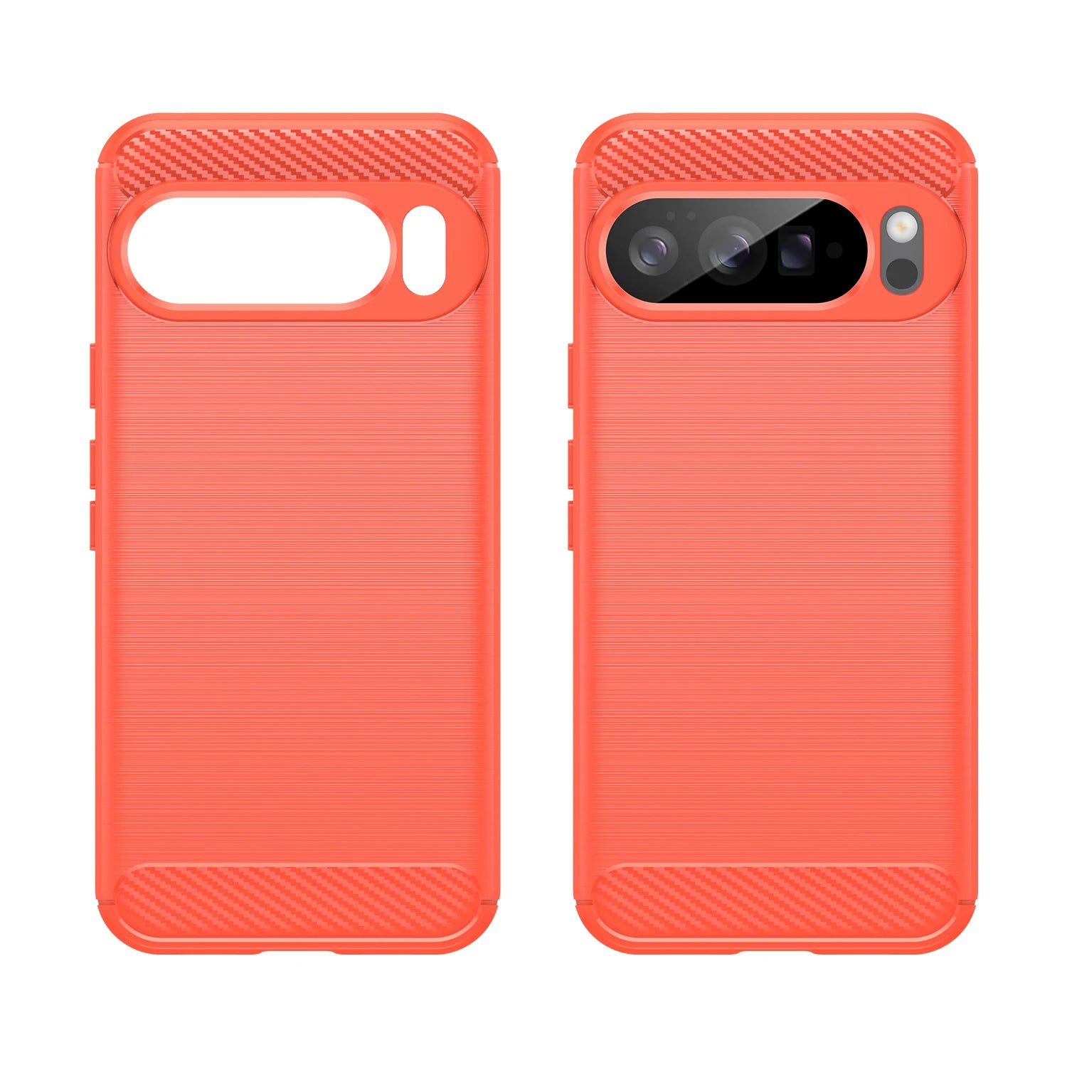 For Google Pixel 10 9 Pro XL Rubber Carbon Fiber Soft TPU Silicone Back Cover For Google Pixel 8 7 Pro 9A 8A 7A 6A Phone Case