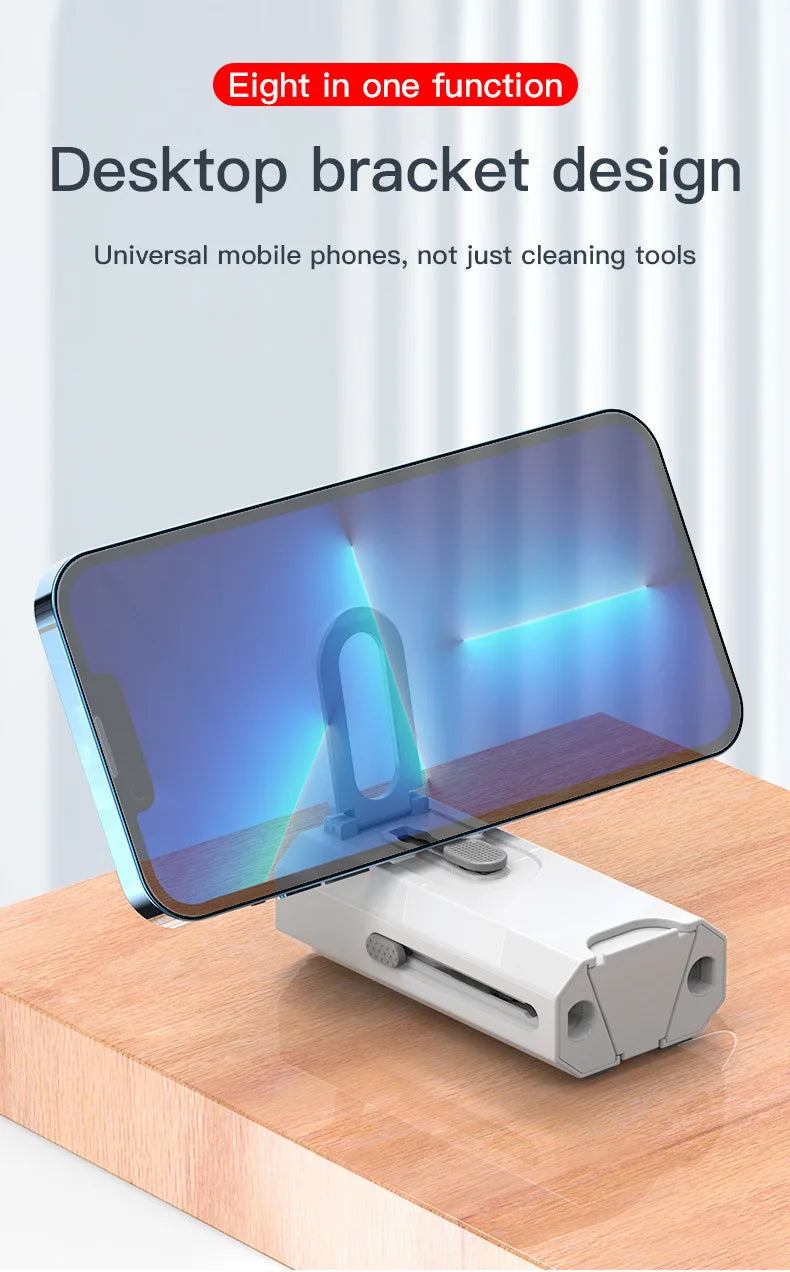 Multi-function Phone Tablet Keyboard Cleaning Kit for iPhone and AirPod headphone Brush Keyremover screen cleaner