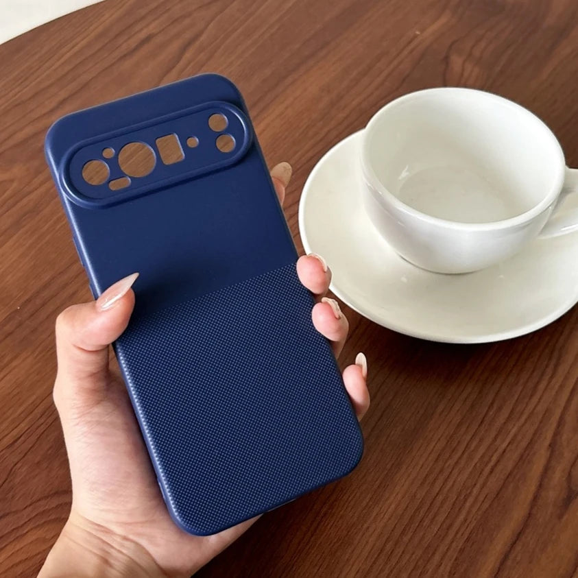 Geometric Dot Matrix Slim Matte TPU Case for Google Pixel 10A 9A 8A 7A 6A 6 7 8 9 10 Pro XL Soft Shockproof Wave Point Cover