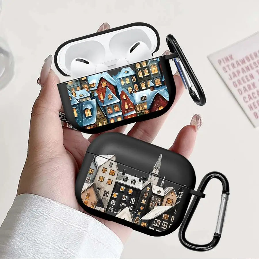 Winter Snow Christmas Earphone Cases Cover Case For Airpods Pro3 2 3 Pro2 Pro 1 4