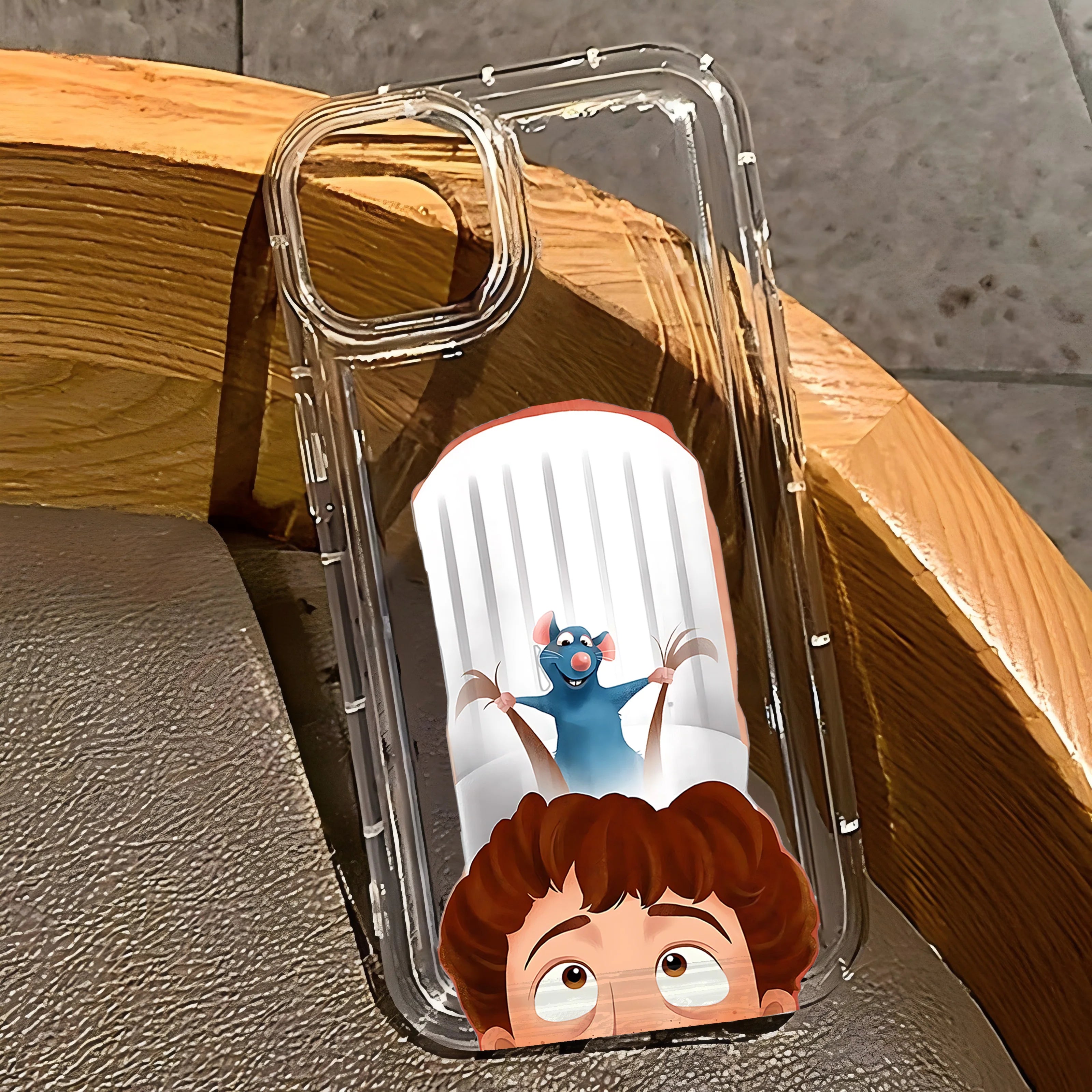 Cartoon Ratatouilles Phone Case for iPhone 17 16e 16 15 14 13 12 11 Pro Max 7 8 Plus X XR XSMax Airbag Anti Fall Clear