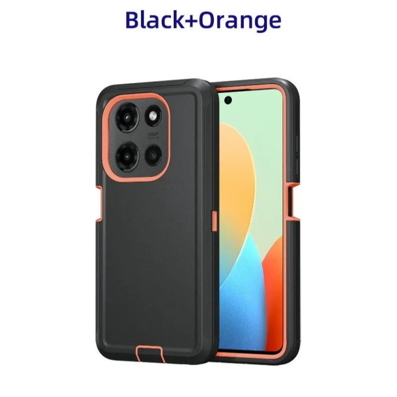 3-Laye Heavy Duty Hybrid Ott Defender Case For Motorola G Edge Play Stylus Power 5G 2026 2025 2024 2023 Shockproof Cover