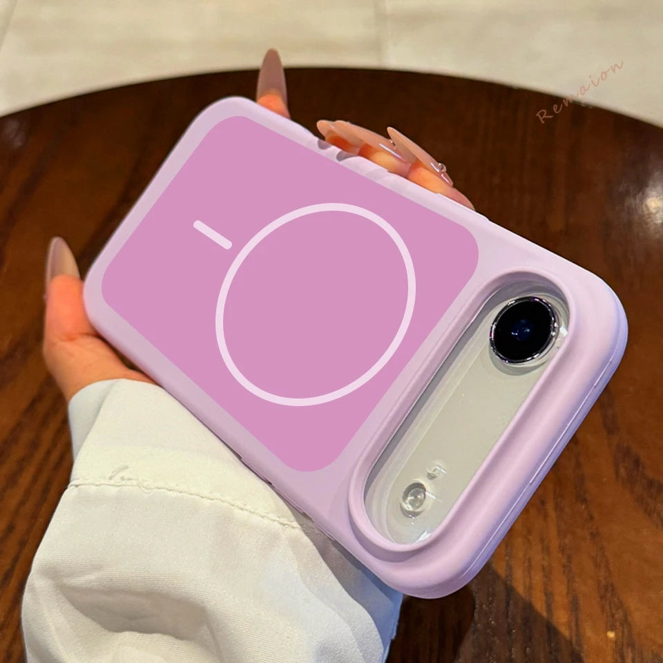 Magnetic Liquid Silicone Phone Case For iPhone 15 14 13 16 17 Pro Max Plus Air Magsafe Official Wireless Charge Protector Cover