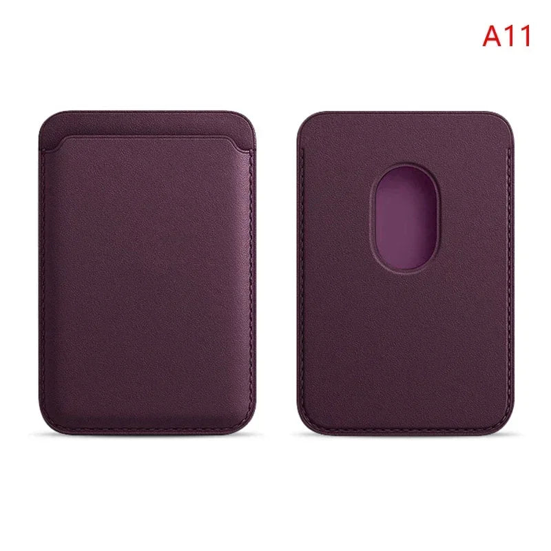 For Magsafe Accessories Magnetic Wallet Holder Leather Case For iPhone 13 12 14 15 16 17 Pro Max Card Holder Phone Purse Cover