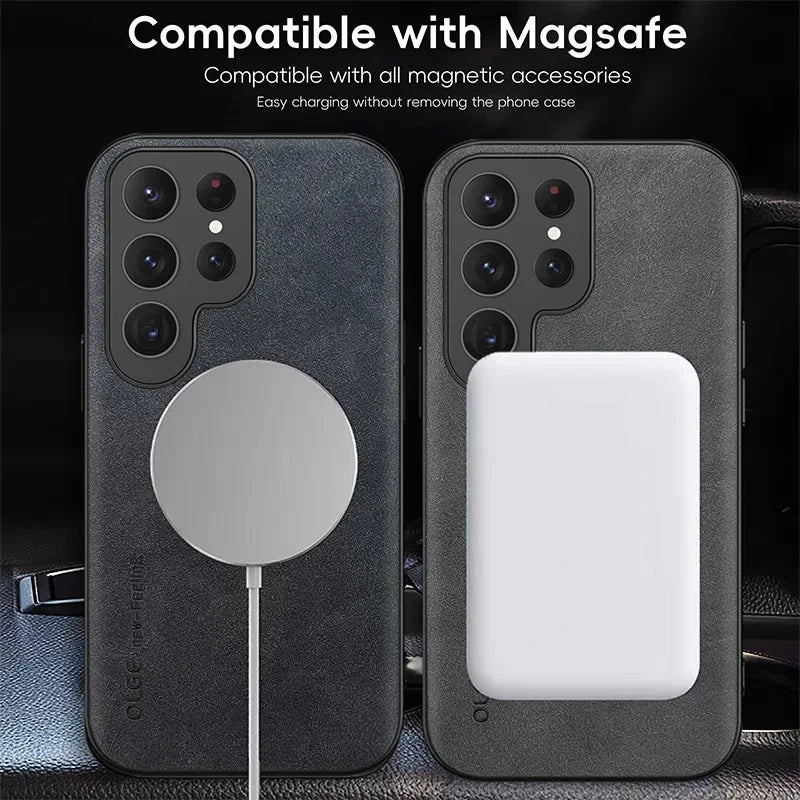 Magnetic Case for Samsung Galaxy S26 S25 S24 S23 S21 S20 Ultra Plus for Magsafe Cases for Samsung S25 EDGE S24 S23 S21 FE Cover