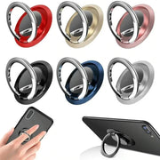 Mini Finger Ring Holder Stand Grip 360 Rotating For Mobile Phone Car Magnetic Mount Phone Back Sticker Pad Unniversal Bracket