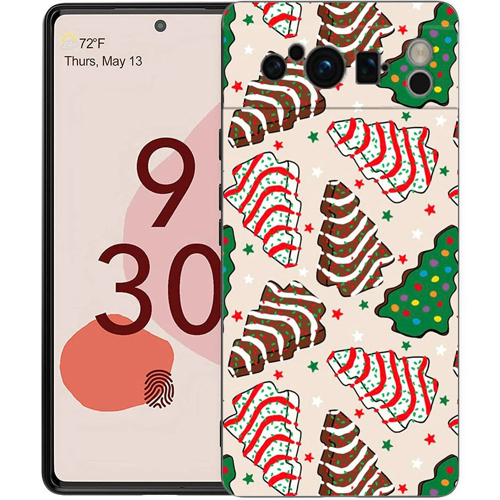 For Google Pixel 10 Pro Phone Case Pixel 9 Pro XL TPU Case Pixel 8 Pro 9A 8A 7A 7 6A 6 Pro Soft Cover Cartoon Christmas