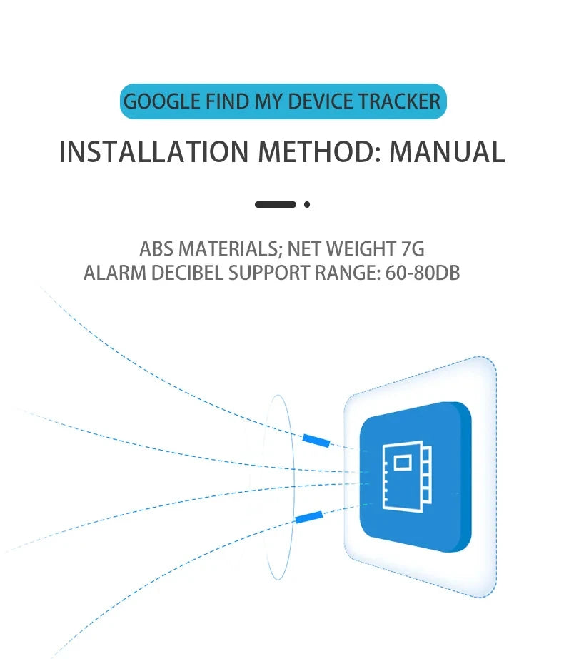 Android Anti-lose Tracker for Google Find My Positioning Far Away Finder Voice Locate Suitcase Keys Bag Toys Smart Airtag