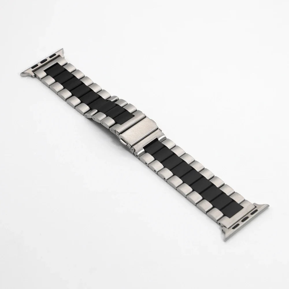 Stainless Steel Band for Apple Watch Ultra 4 3 2 49mm Series 12 11 10 46mm 45mm 44mm 42mm Metal Strap for IWatch 9 8 7 6 SE3 5 4