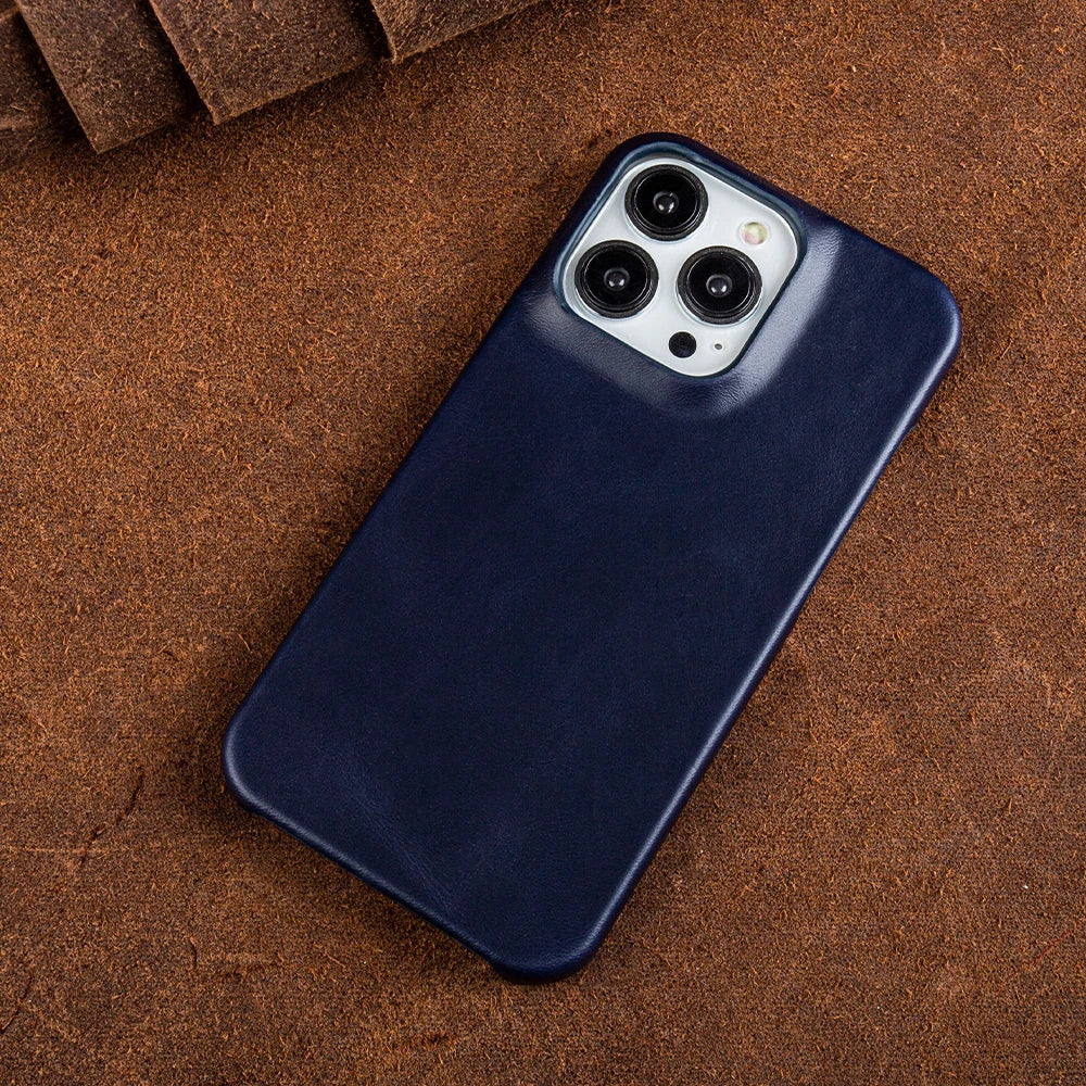 Genuine Leather Case For Iphone 14 Pro Max Cover Luxury Business Phone Aesthetic Vintage Retro For Iphone 13 12Pro 15 XR Coque