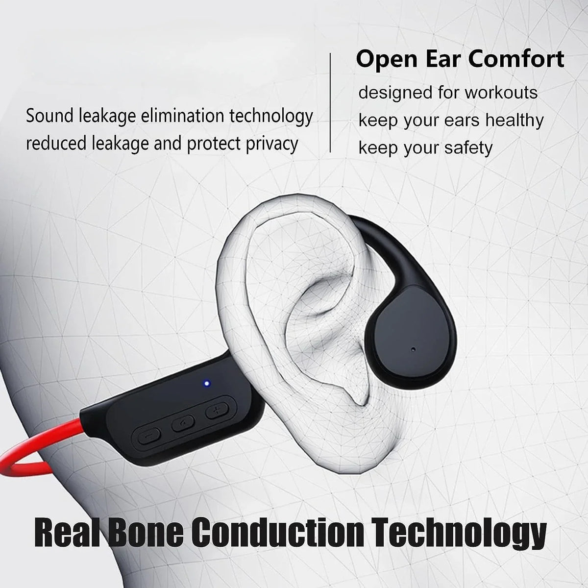 for Shokz Bone Conduction Bluetooth Headphones 32G Memory Sports for Run Waterproof Swimming Headsets for AfterShokz OpenSwim