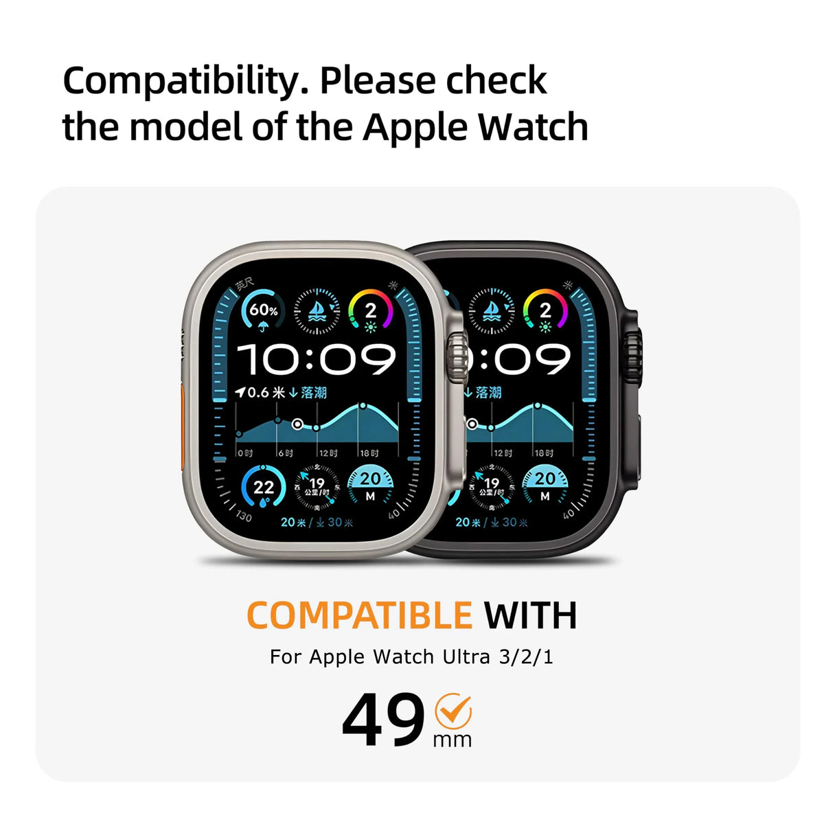 Alloy Frame+Tempered Glass for Apple Watch Ultra 3 2 1 49mm Screen Protector HD Anti Scratch Film for Iwatch Ultra 49mm Series