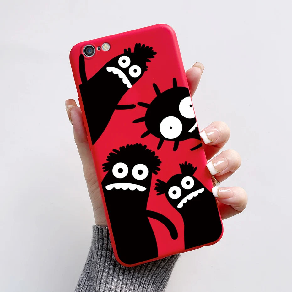 Stylish Painted Cover For iPhone 6 6S Plus Case iPhone6 6S Plus Cover Silicone Soft Phone Back Case For Apple iPhone 6 6S Coque