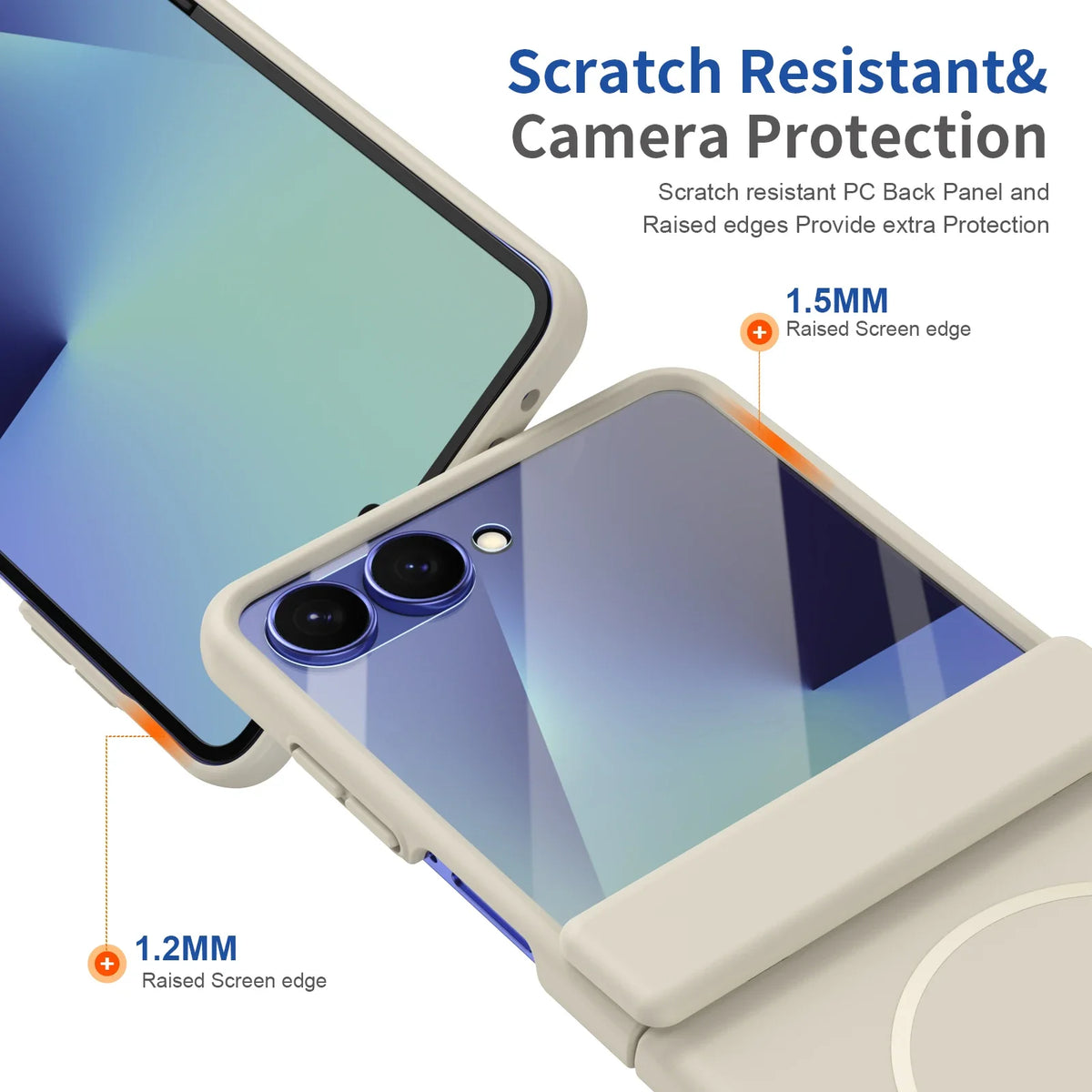Hinge Protective Magnetic for Samsung Z Flip 8 7 FE 6 5 4 3 with Tempered Protective Film Phone Case for Samsung Galaxy Z Flip 8