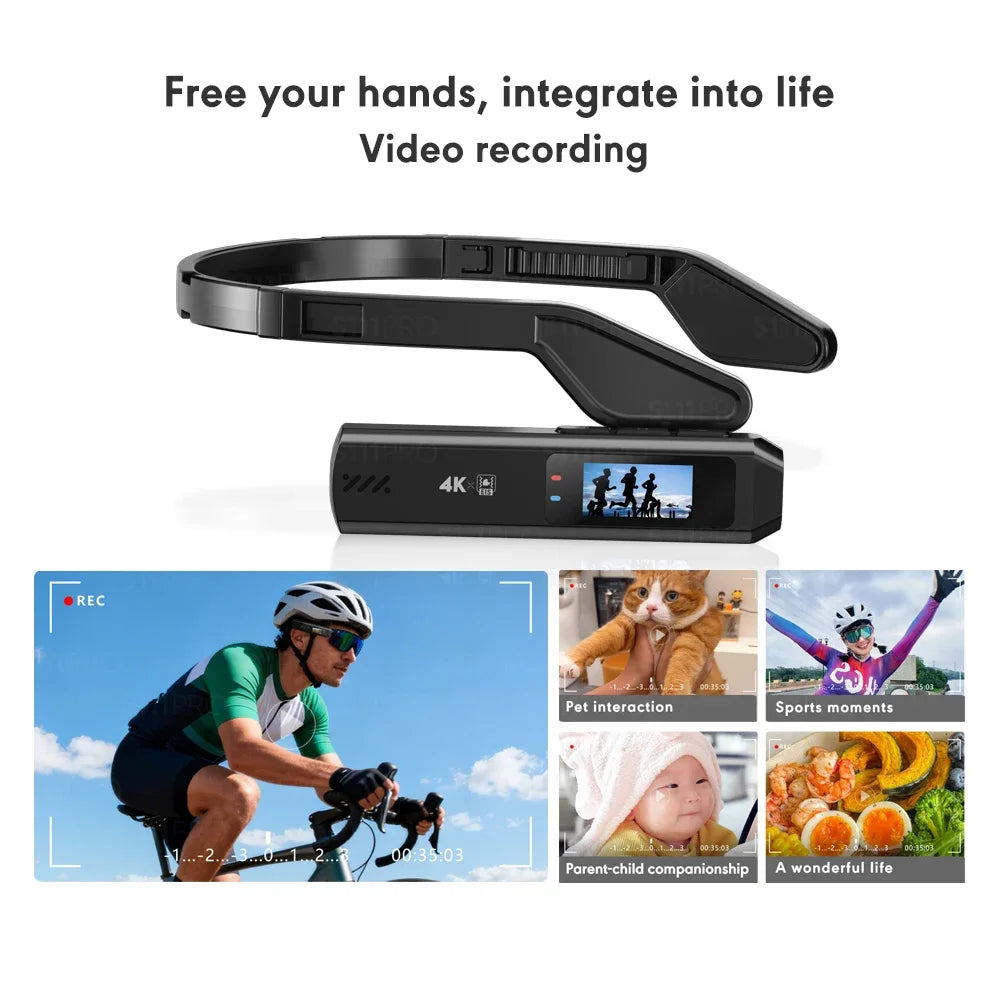 S111PRO 110° Wide Angle Head Camera 21g Ultra-Light Wearable Camcorder for Vlog Outdoor Sports