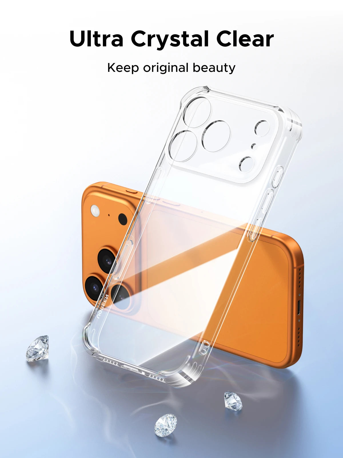 Transparent soft Case for iPhone 17 Air 16 14 12 13 15 11 Pro XS Max plus ultra thin Fit Protective silicone Crystal clear Cover