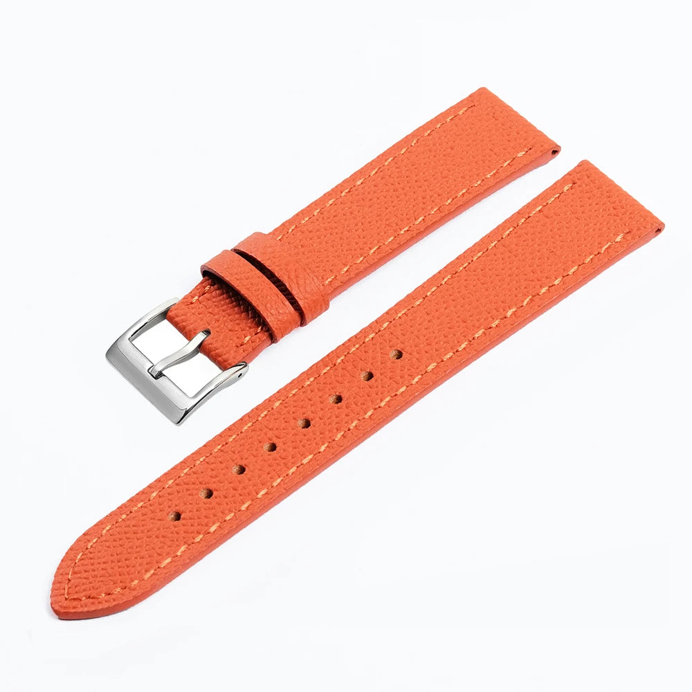 Epsom Leather Watch Straps 14mm 16mm 18mm 20mm Wacthbands Palm Pattern Cowhide Watch Accessories Wristband