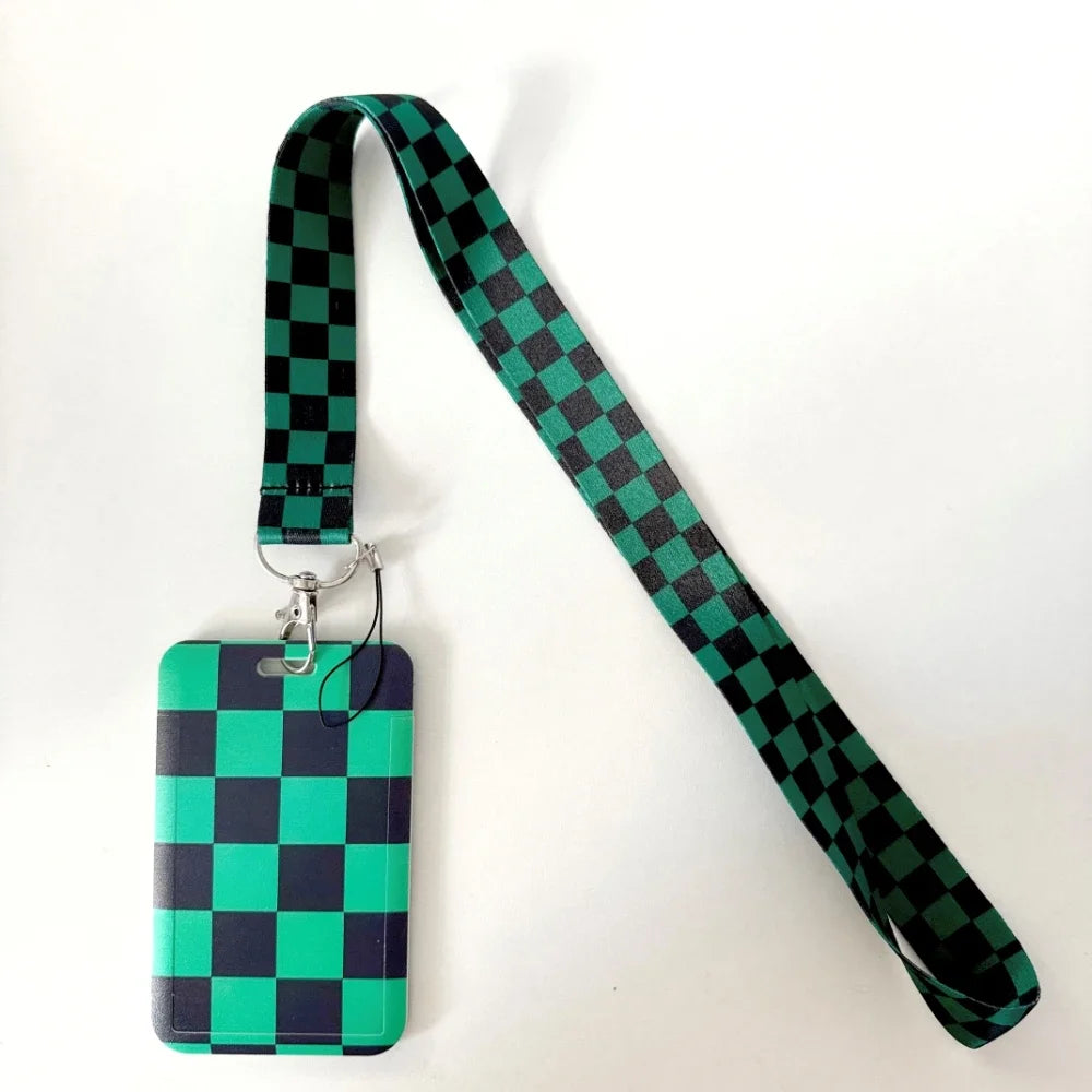 Lanyards Keychain Animated Cartoon Badge Holder ID Credit Card Pass Hang Rope Lanyard For Keys Anime Accessories Gifts