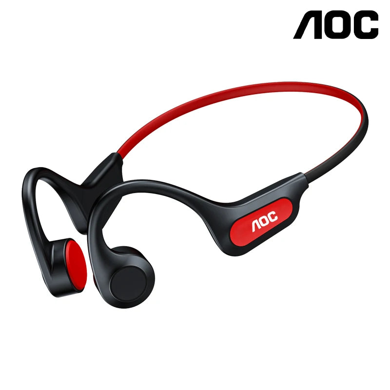 AOC ACN4521 Bone Conduction Wireless Headphone Ear Hook Cycling Sports OWS Earphones Waterproof Low Latency Bluetooth Headset