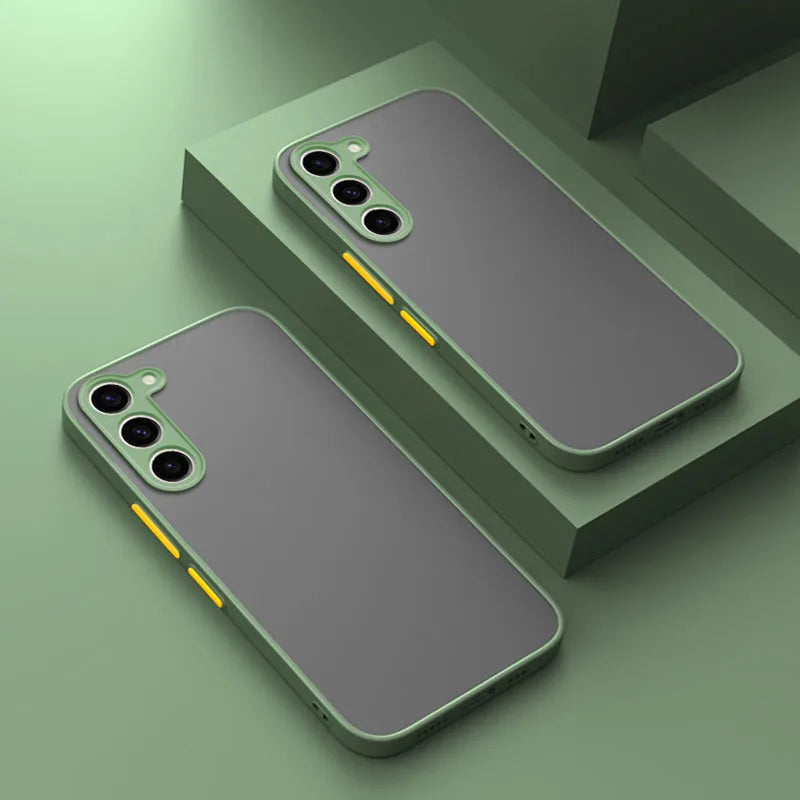 For Samsung Galaxy S26 S25 S24 S23 S22 S21 S20 S10 Fe Plus Ultra S10E Note10 Note20 Plus Ultra Cover Matte Bumper New Armor Case