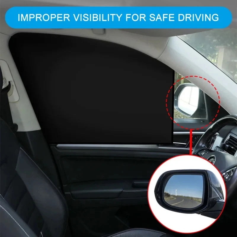 Magnetic Car Sunshade - UV Protection & Heat Blocking, Double-Sided Auto Window Shade with Easy DIY Installation