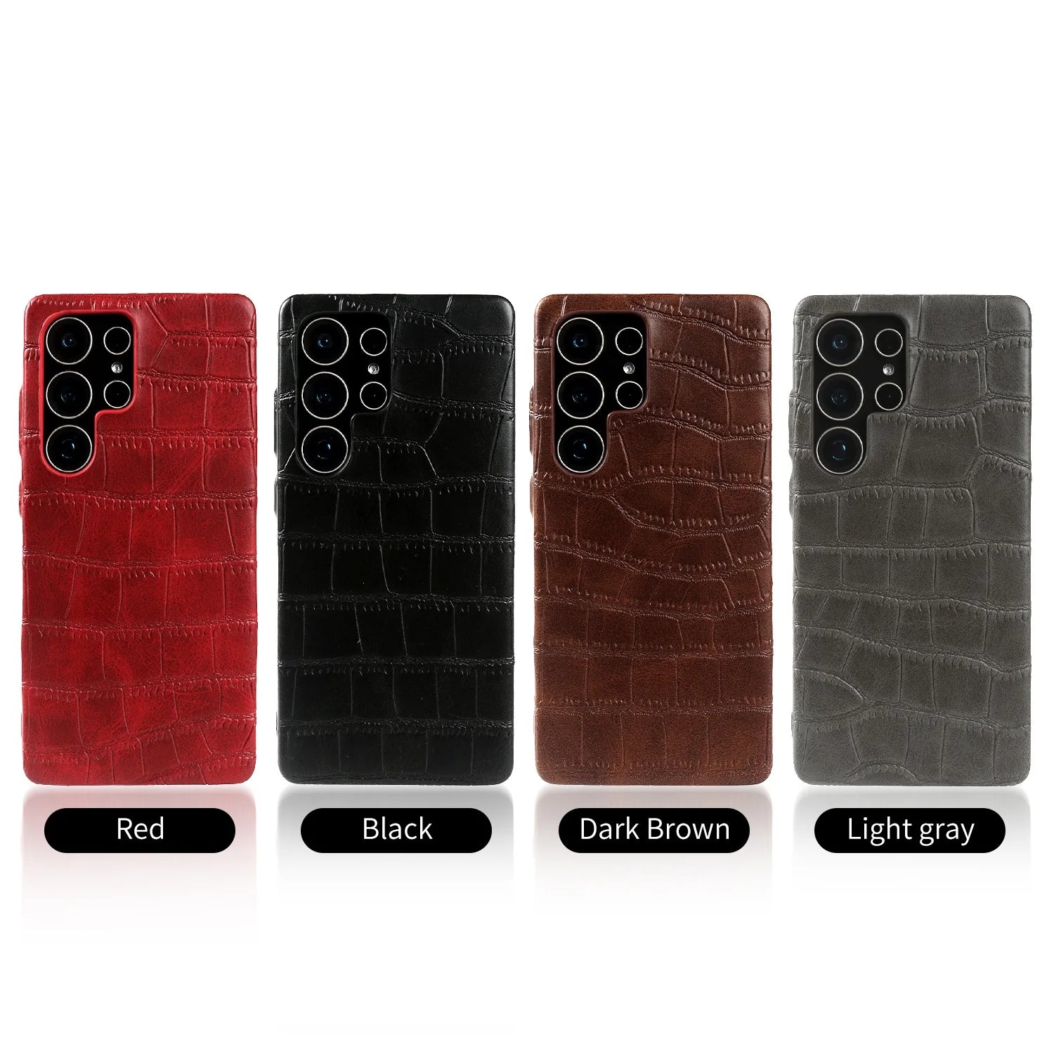 Premium Magnetic Crocodile Pattern Leather Case For Samsung Galaxy S26 Ultra S25 S24 S23 For Magsafe Full Wrapped PU Back Cover