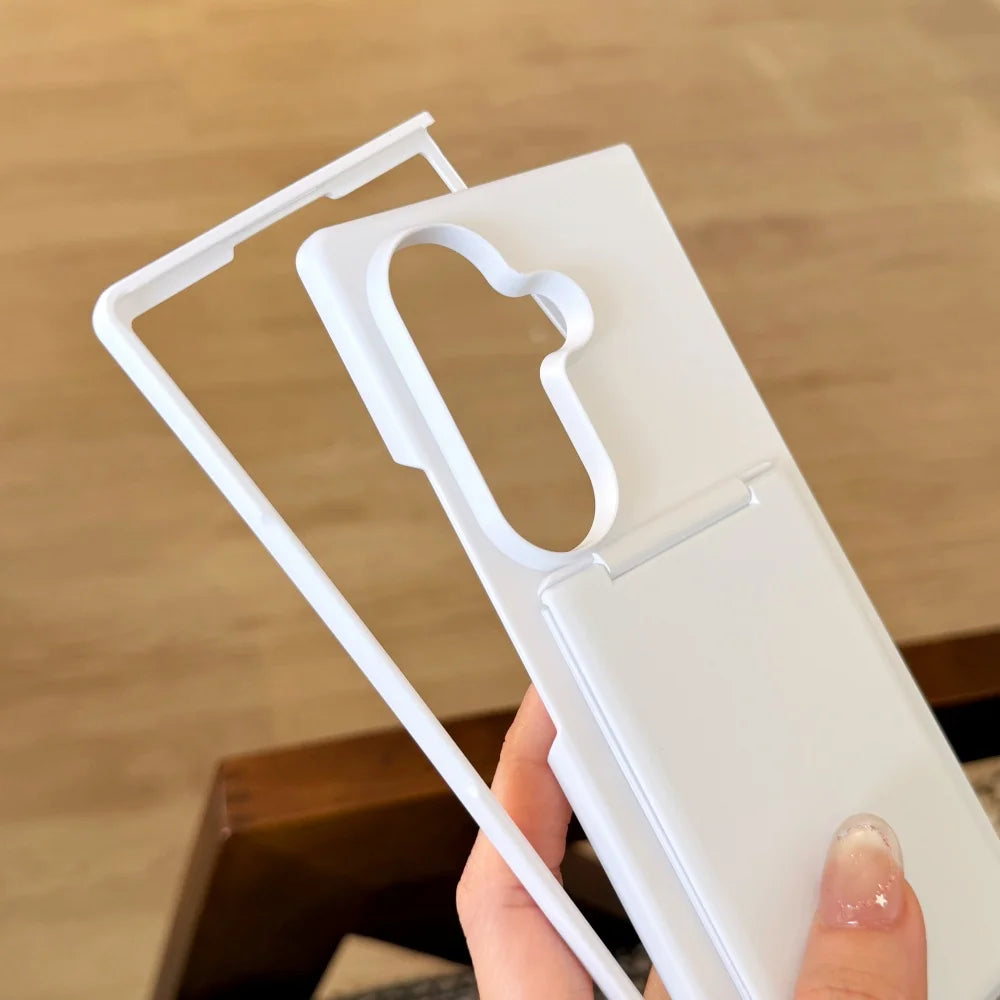 Wallet Holder Transparent Phone Case For Samsung Galaxy Z Fold 8 Ultra Z Fold 8 7 6 5 Frosted Clear Card Slot Hard Cover Z Fold8
