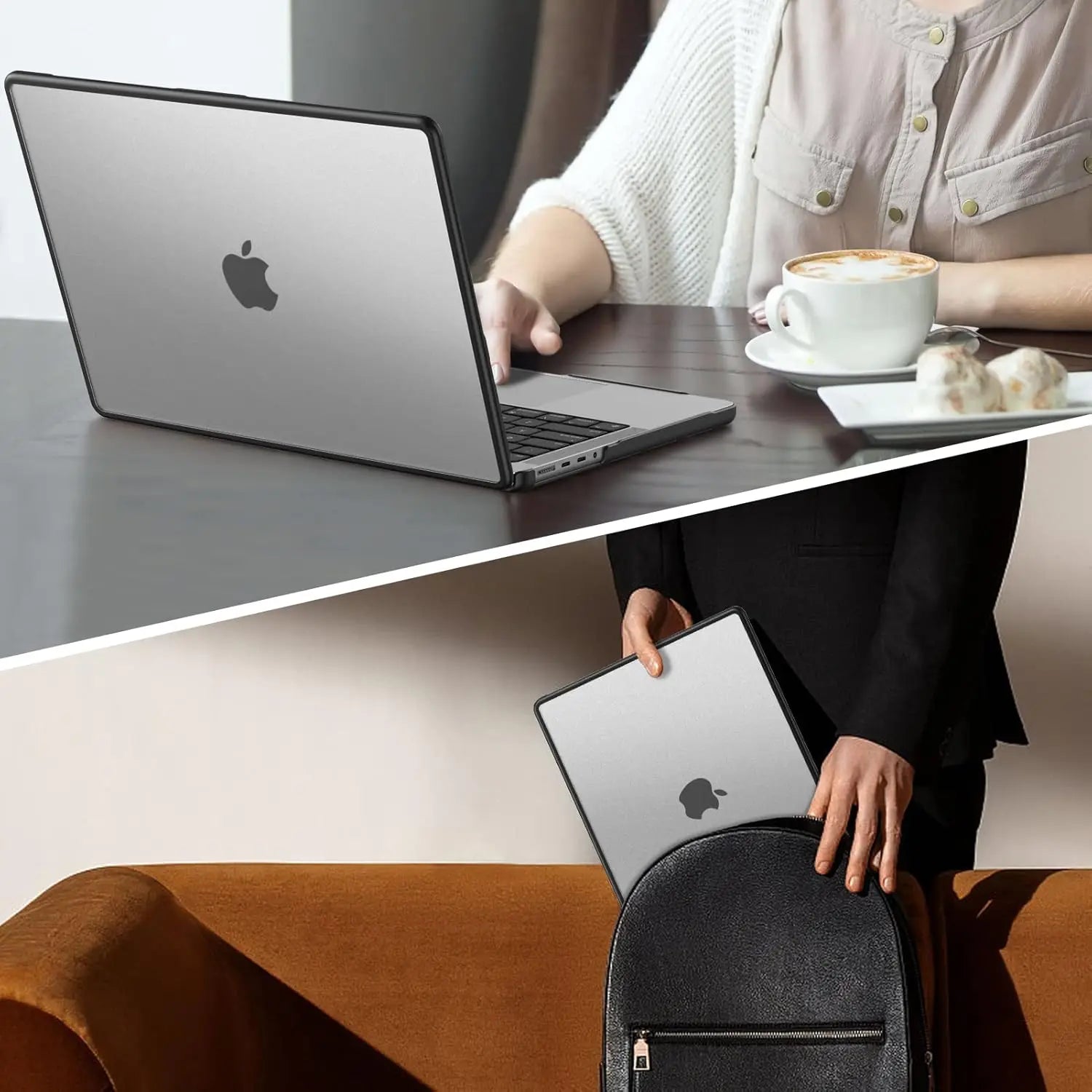 Anti-Cracking Hard Shell Case For MacBook Pro 14/16-inch M5 2026 2025-2021 Release M4 M3 M2 M1 Pro/Max Chip, For Air 13.6/15''