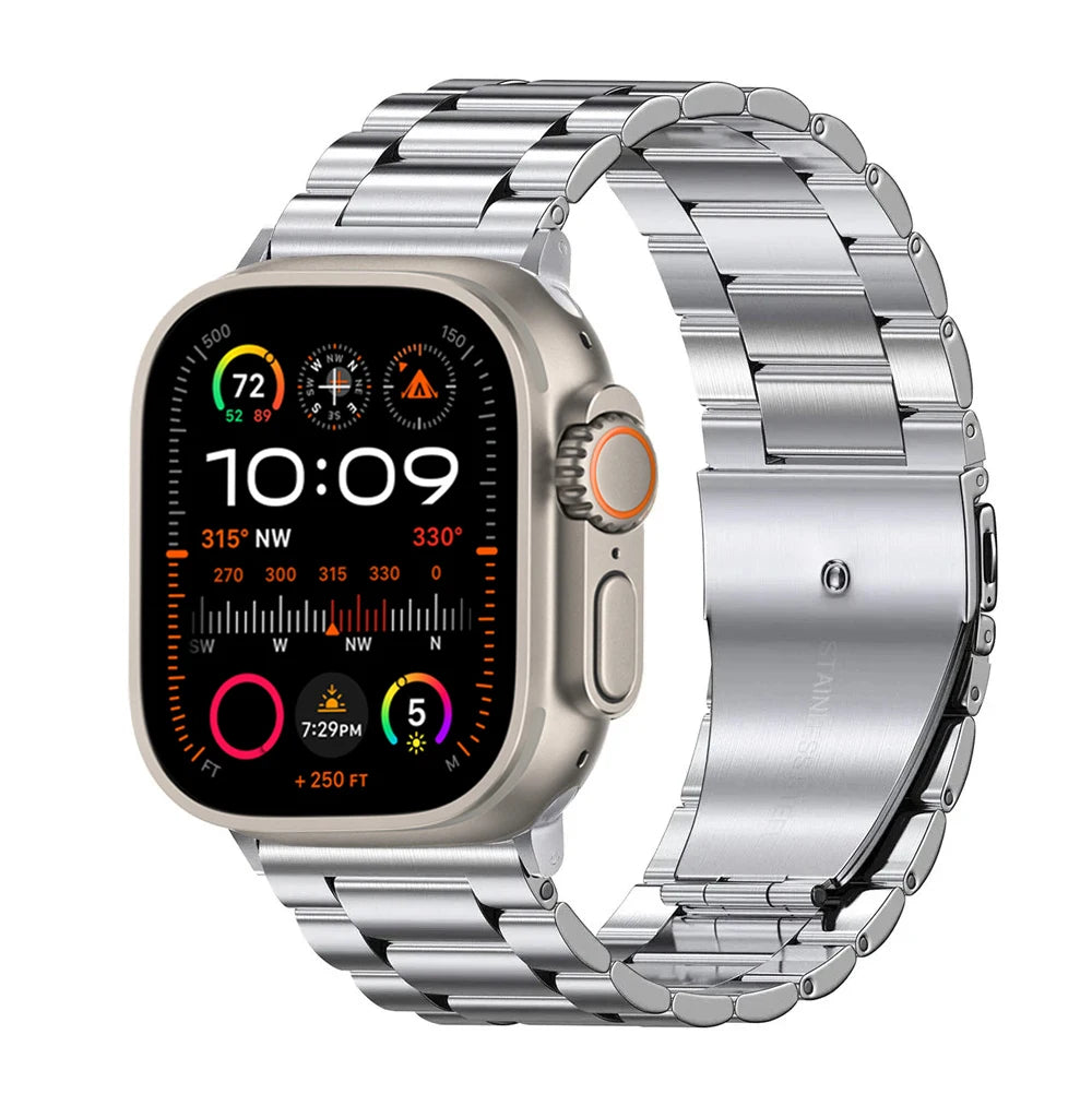 Stainless Steel Titanium Alloy Strap For Apple Watch Band Ultra 4 349mm 44mm 45mm 46mm 41mm Bracelet iwatch Series 8/9/10/11/12