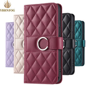 Luxury Leather Flip Phone Case For iPhone Air 17 16 15 Plus 14 13 Pro Max 11 12 Pro XR X XS Max Wallet Bracket Protect Cover