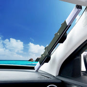 Automobile sunscreen, heat insulation, sunshade, automatic telescopic folding front glass sunshade cover,  suction cup sunshade
