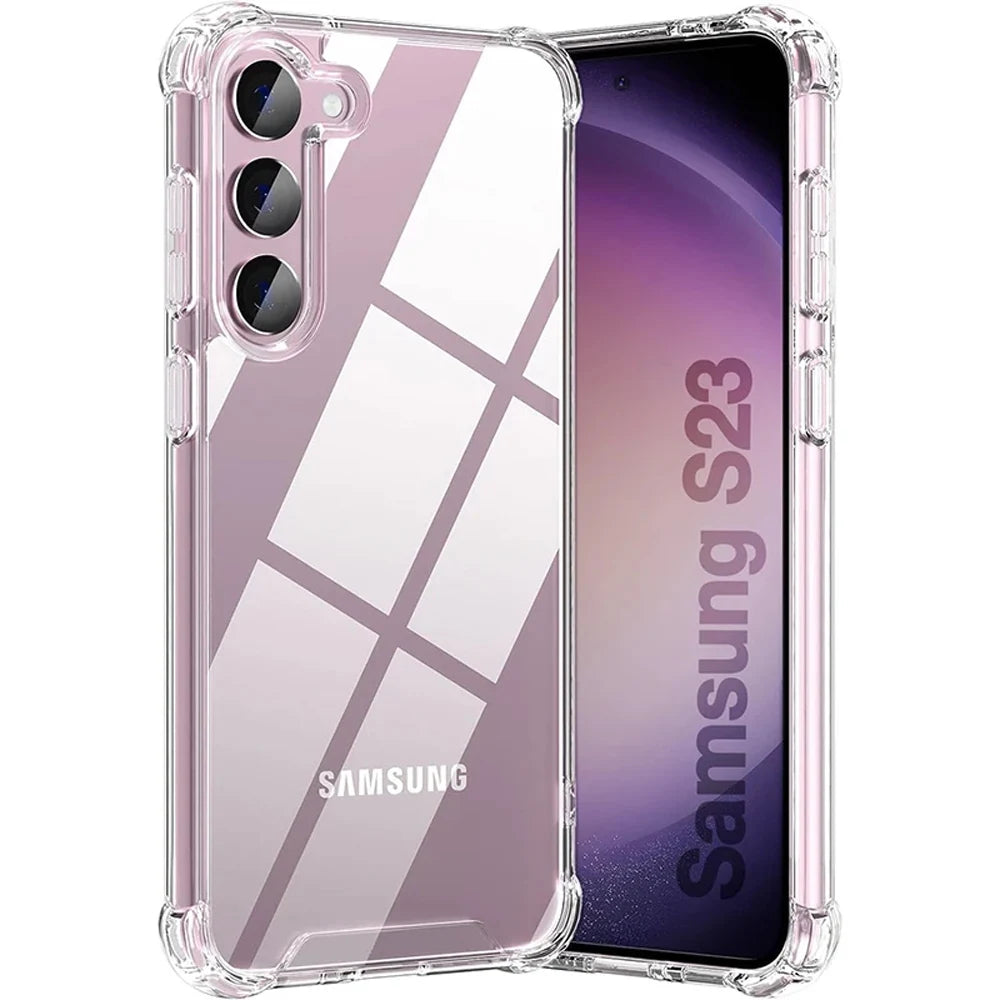 Hybrid Shockproof Case For Samsung Galaxy S26 S25 FE S24 S23 S21 S22 Plus Ultra Clear Hard Case For Samsung A57 A37 A56 A36 A54
