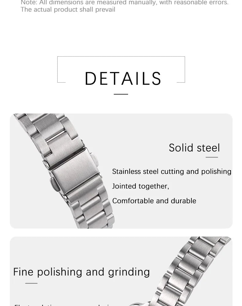 Stainless Steel Strap for Apple Watch Ultra 2 49mm 45mm 44 42mm 38 40 41mm Steel Watch Strap for IWatch Series 9 8 7 6 5 4 Se 3