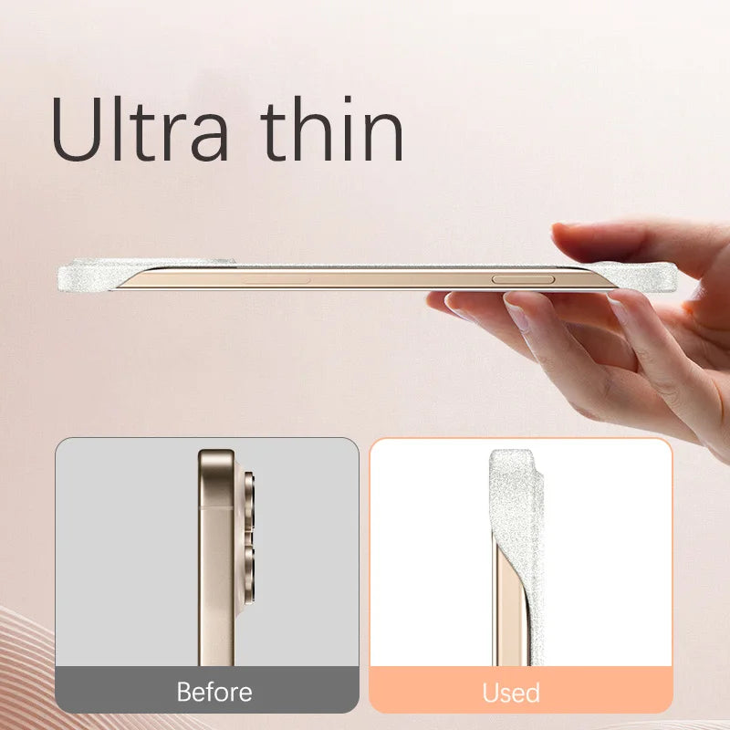 Magnetic PC Matte Frosted Frameless Phone Cases For Magsafe Samsung S25 S24 S23 S22 S21 S20 FE Note 20 10 Plus Ultra Cover