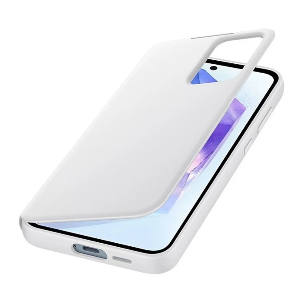 Original SOriginal S-View Flip Cove for Samsung Galaxy A55 5G Smart Clear View Mirror Flip Protective Case EF-ZA556