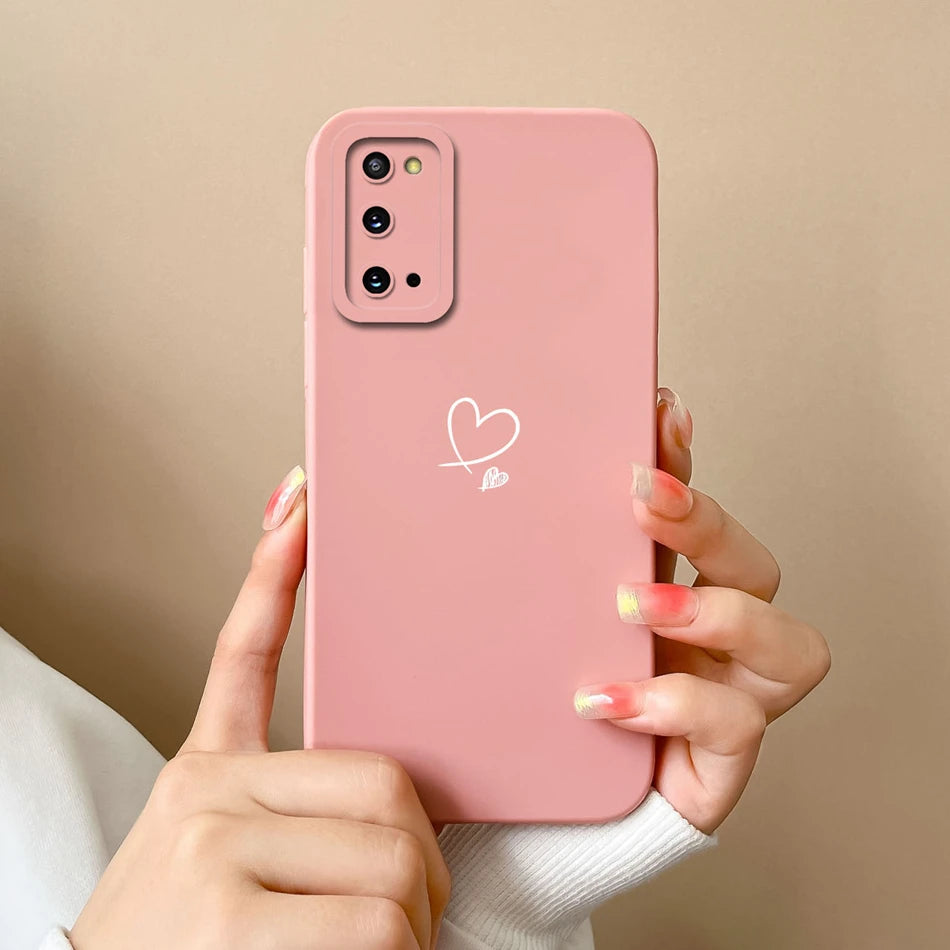 For Samsung S20 FE Plus Ultra Phone Case Funny Camera Protection New Liquid Silicone Cover For Galaxy S20FE S 20 S20Plus Funda