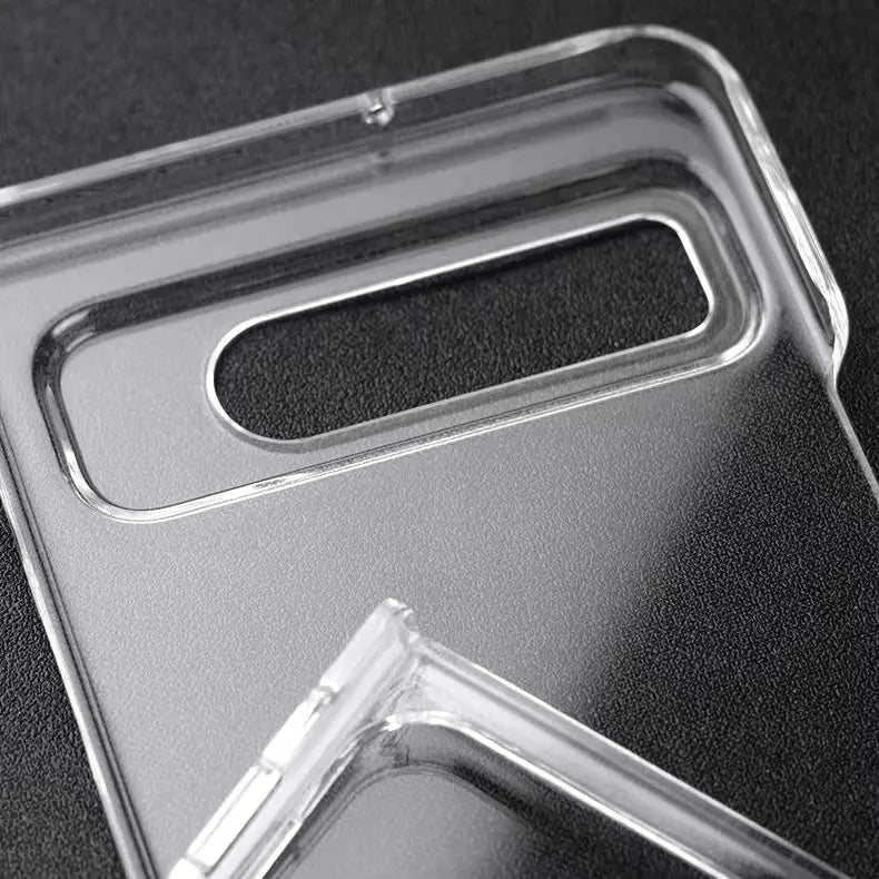 For Google Pixel Fold Transparent Plastic PC Hard Shell Shockproof Full Protective Back Cover On Google Pixel Fold