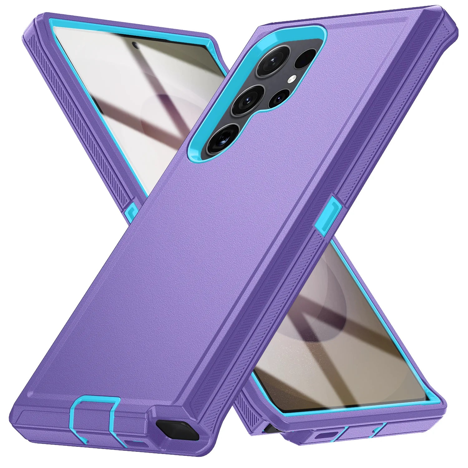Military Armor Shockproof Phone Cases For Samsung S26 Ultra S24 Plus S23 FE S22 S21 S20 S25 Ultra Hard PC+TPU Bracket Back Cover