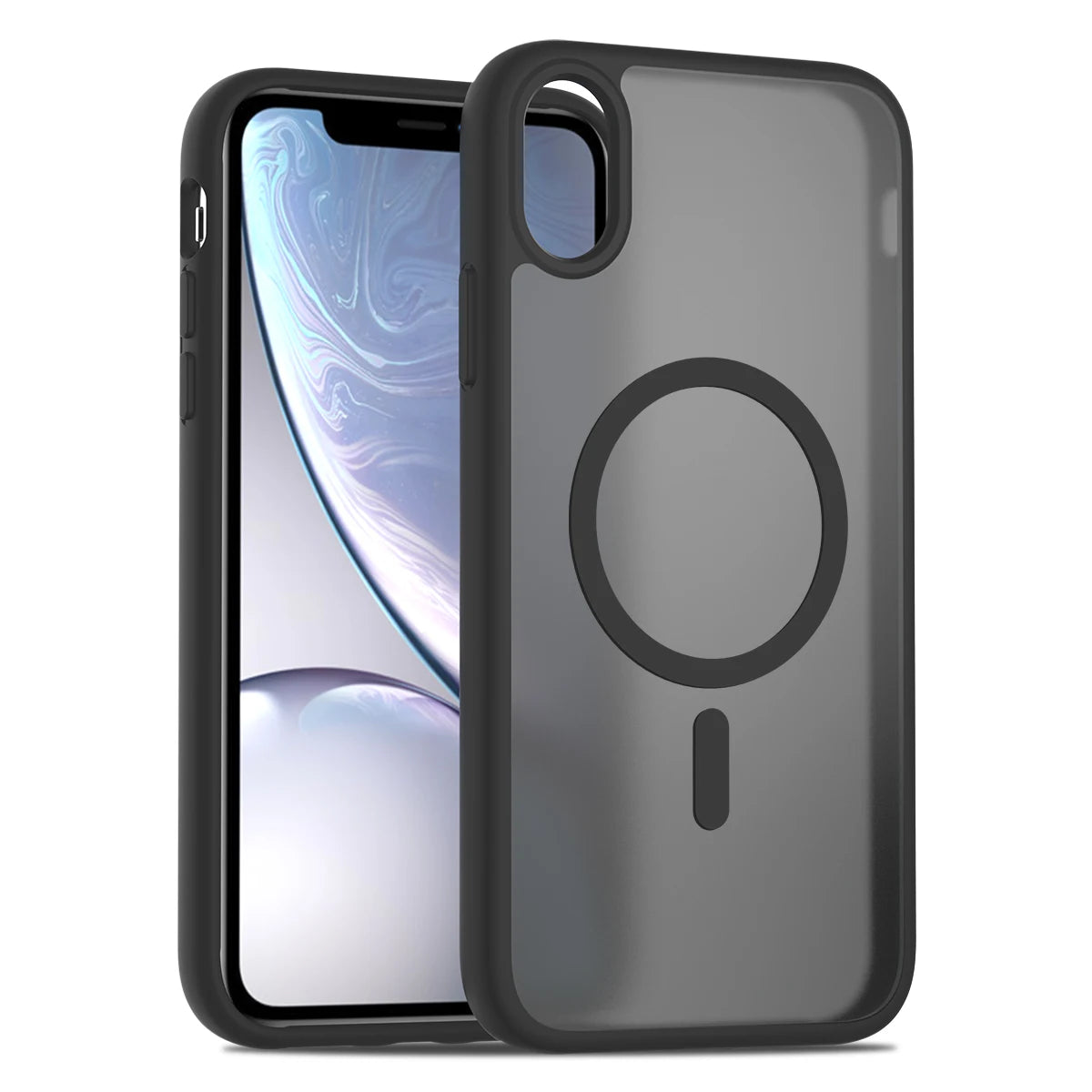 For iPhone XR 6.1 Inch Matte Magnetic Case, Compatible with MagSafe Drop Protection Slim Translucent Cover For iPhone 11