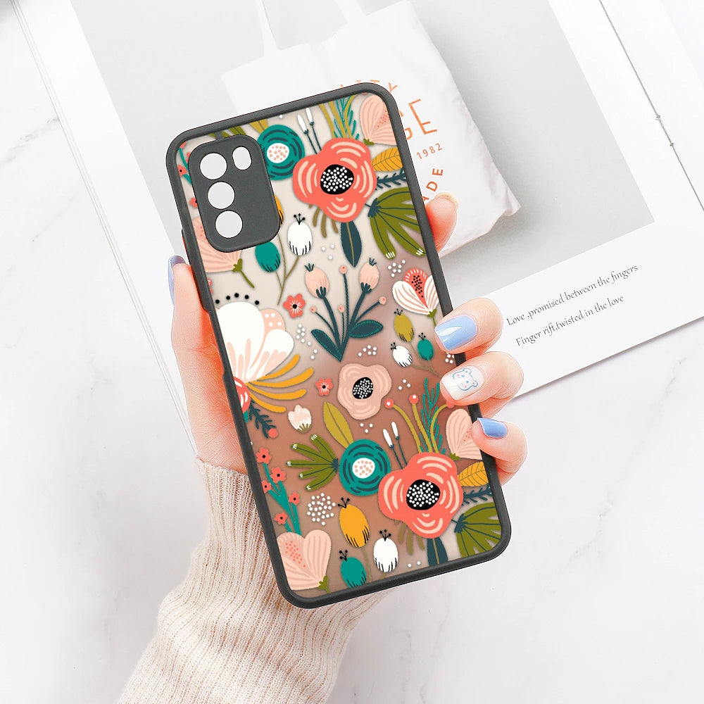 A52 Case For Samsung Galaxy A53 5G Funda A54 A34 A32 A33 A71 A51 S20 FE A50 A13 A22 A21S S21 S23 Ultra S22 Matte Covers Coques