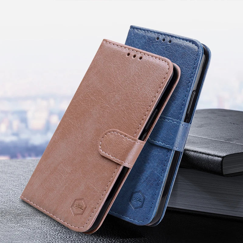 Magnetic Flip Leather Wallet Case For iPhone 17 17e 16e 16 15 14 13 12 11 X Xr Xs 8 7 6 6s SE Mini Air Pro Max Plus