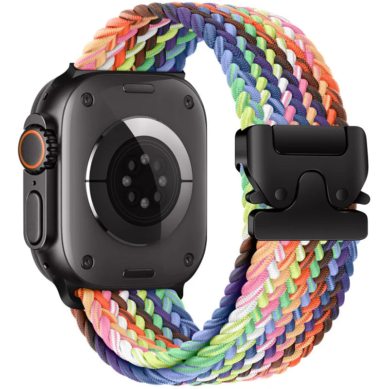 Parachute Strap For Apple Watch Band 44mm 46mm 42mm 45mm 41mm 40mm Braided Bracelet Correa iWatch Series 10 9 8 SE Ultra 2 49mm