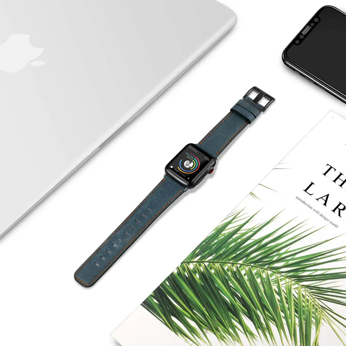 Leather Strap For Apple Watch Band 44mm 40mm 45mm 41mm 42mm 38mm 46mm 49mm bracelet Correa iWatch Series 10 9 8 Ultra 2 se 7 6 5