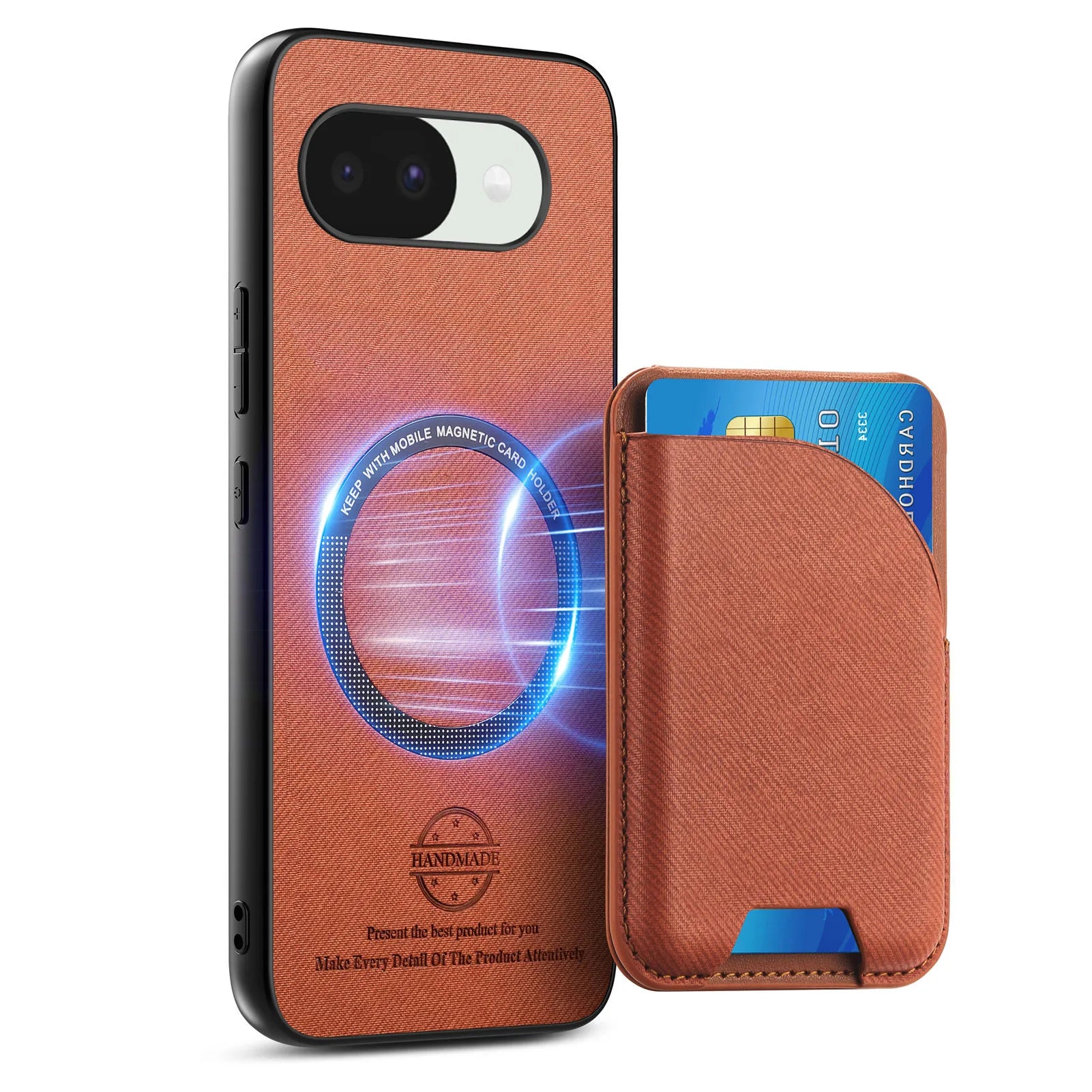 2 in 1 Detachable Cards Solt Wallet Stand Leather Case for Google Pixel 11 Pro XL 10A 9A Shockproof for Magsafe Slim Fit Cover