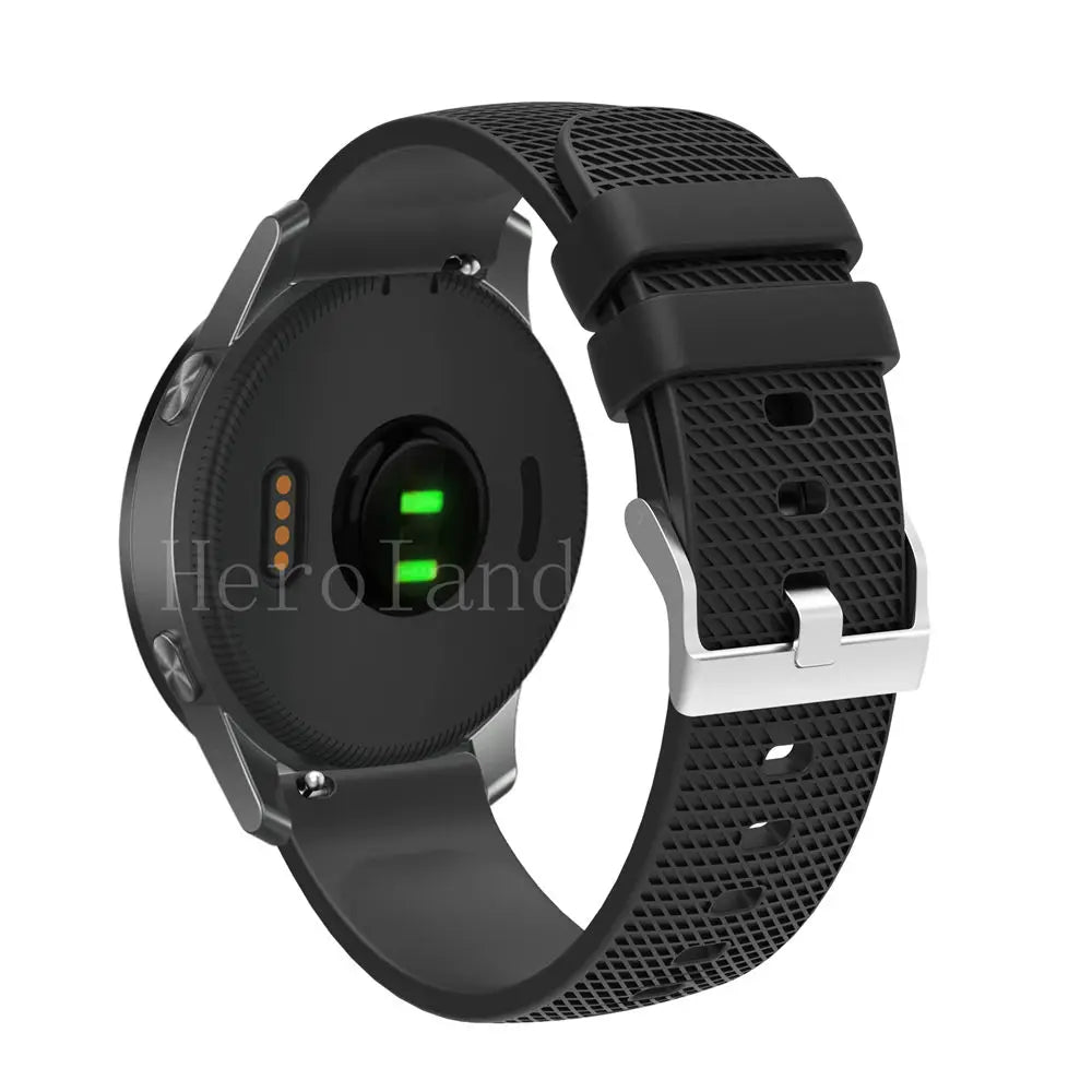 Premium Silicone Watchband WatchStrap Silicone Bracelet Quick Release Rubber Strap WristBand 18mm 20mm 22mm Width Replacement