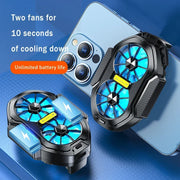 2025 New FS01 Dual - Fan Mobile Phone Cooler, Cools Down In 10 Seconds + Wireless Battery Life,  Relieves Heat  For Your Phone