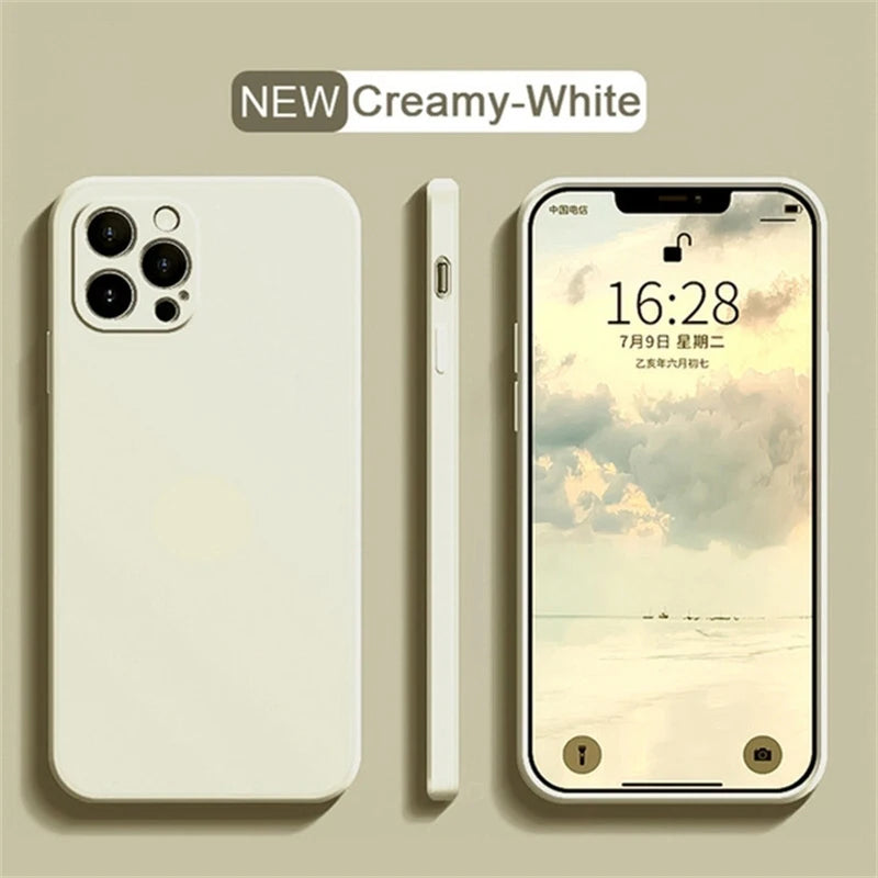 New Yellow iphone Case For Apple iPhone 17 16 15 14 13 12 11 Pro Max 12 13 Mini X XR XS SE 14 15 16 Plus Liquid Silicone Cover