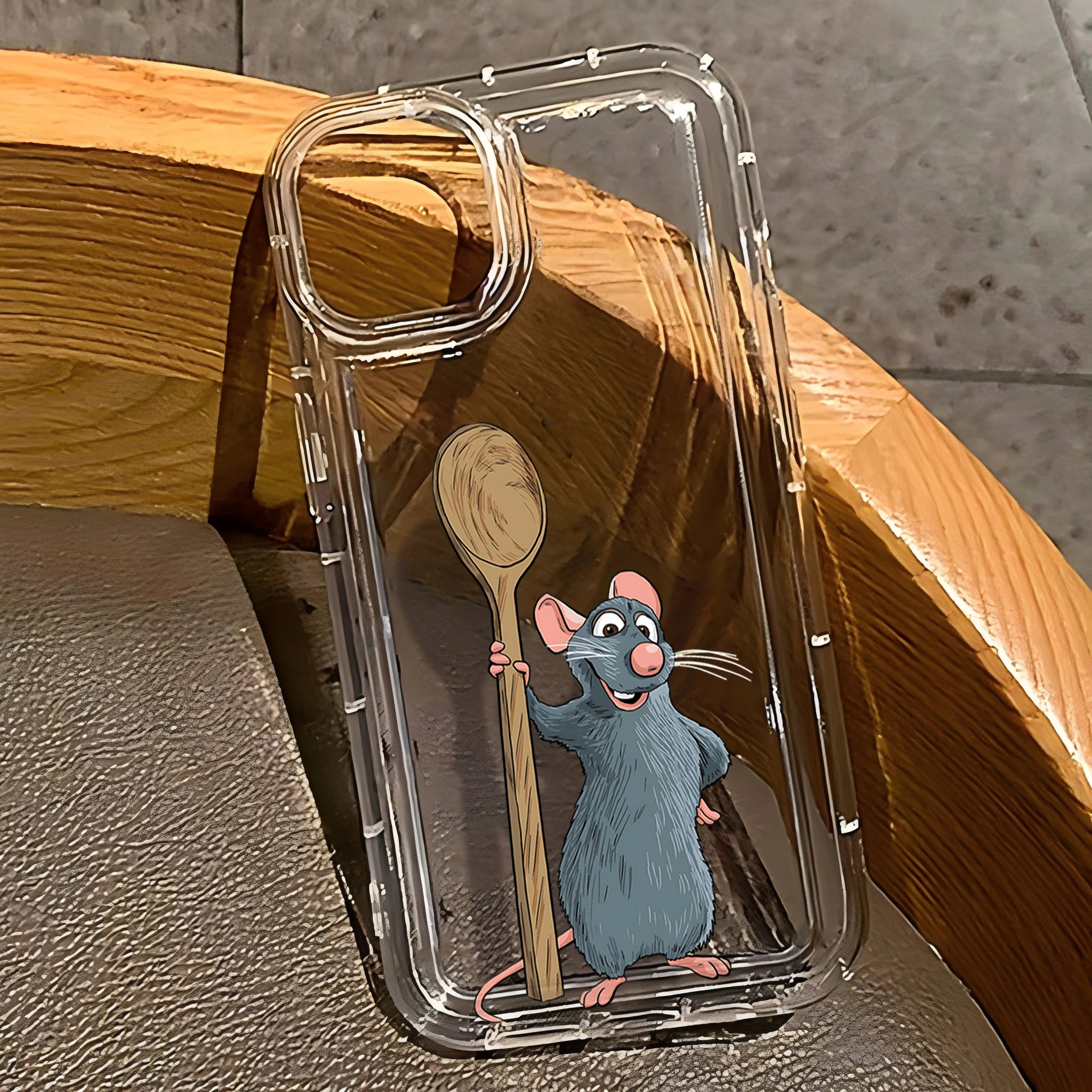 Cartoon Ratatouilles Phone Case for iPhone 17 16e 16 15 14 13 12 11 Pro Max 7 8 Plus X XR XSMax Airbag Anti Fall Clear